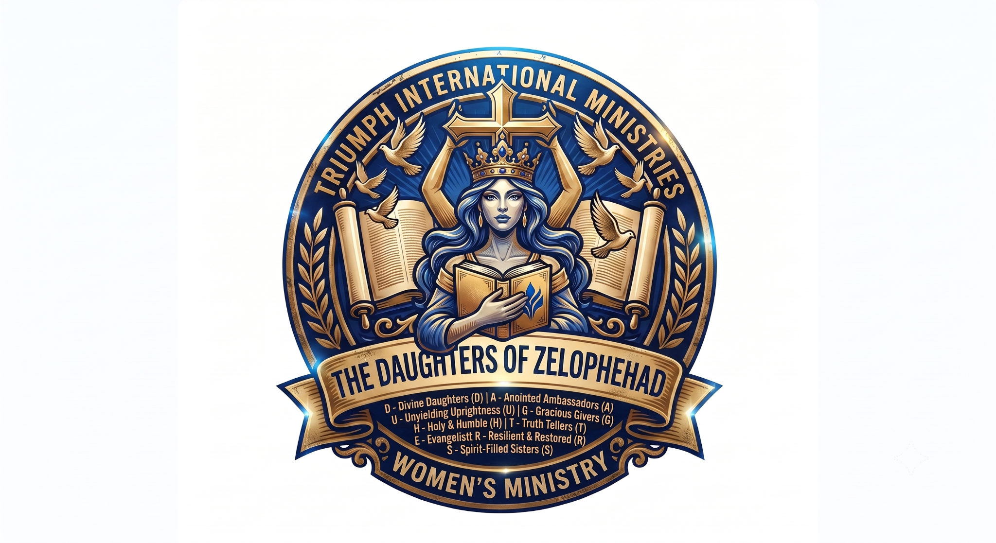The Daughters of Zelophehad Women's Ministry emblem