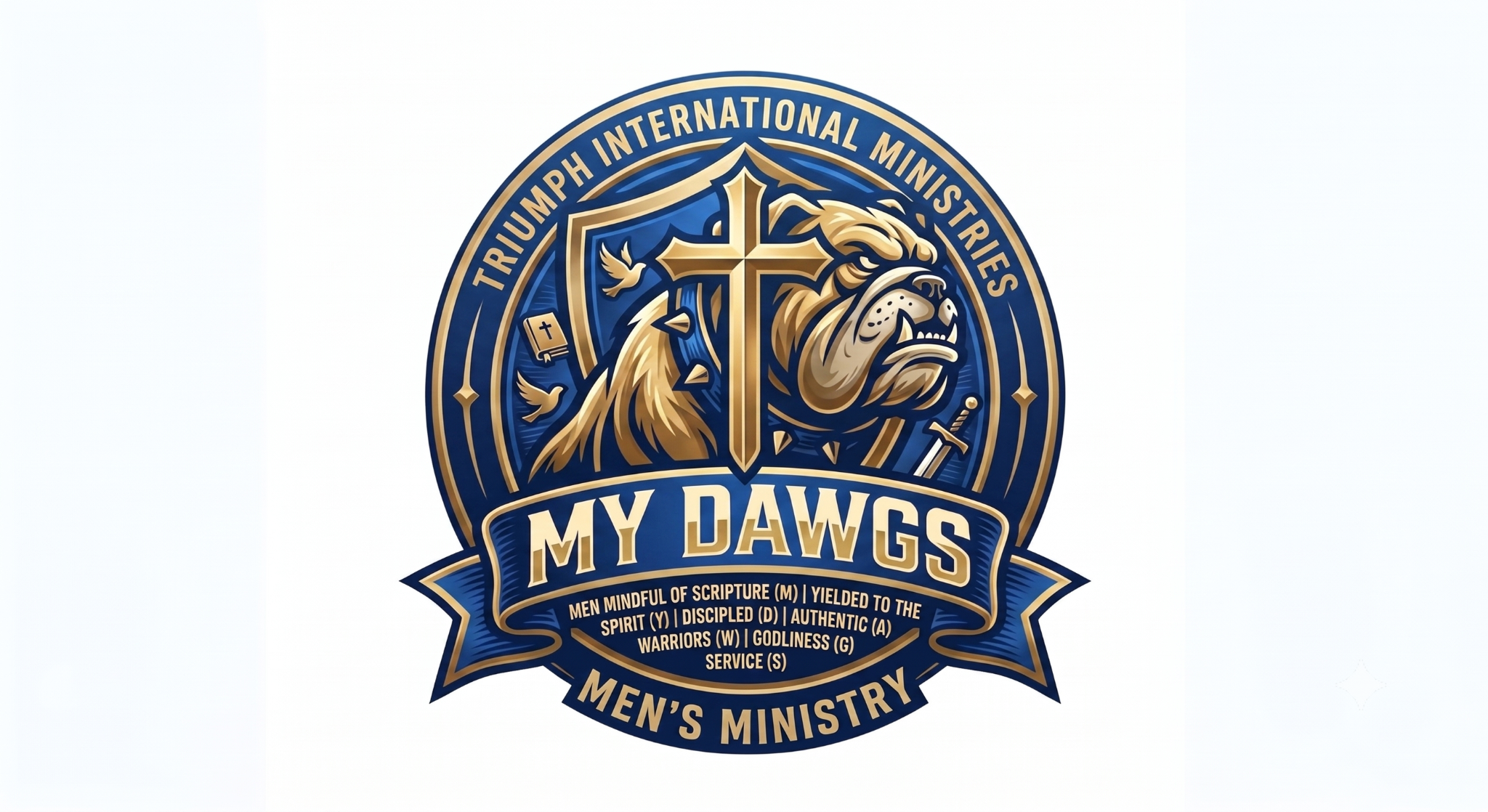 MY DAWGS Men's Ministry emblem
